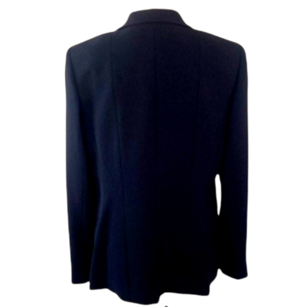 NWT Lafayette 148 Classic Black 2 Button Crepe Blazer 14 - Picture 6 of 9